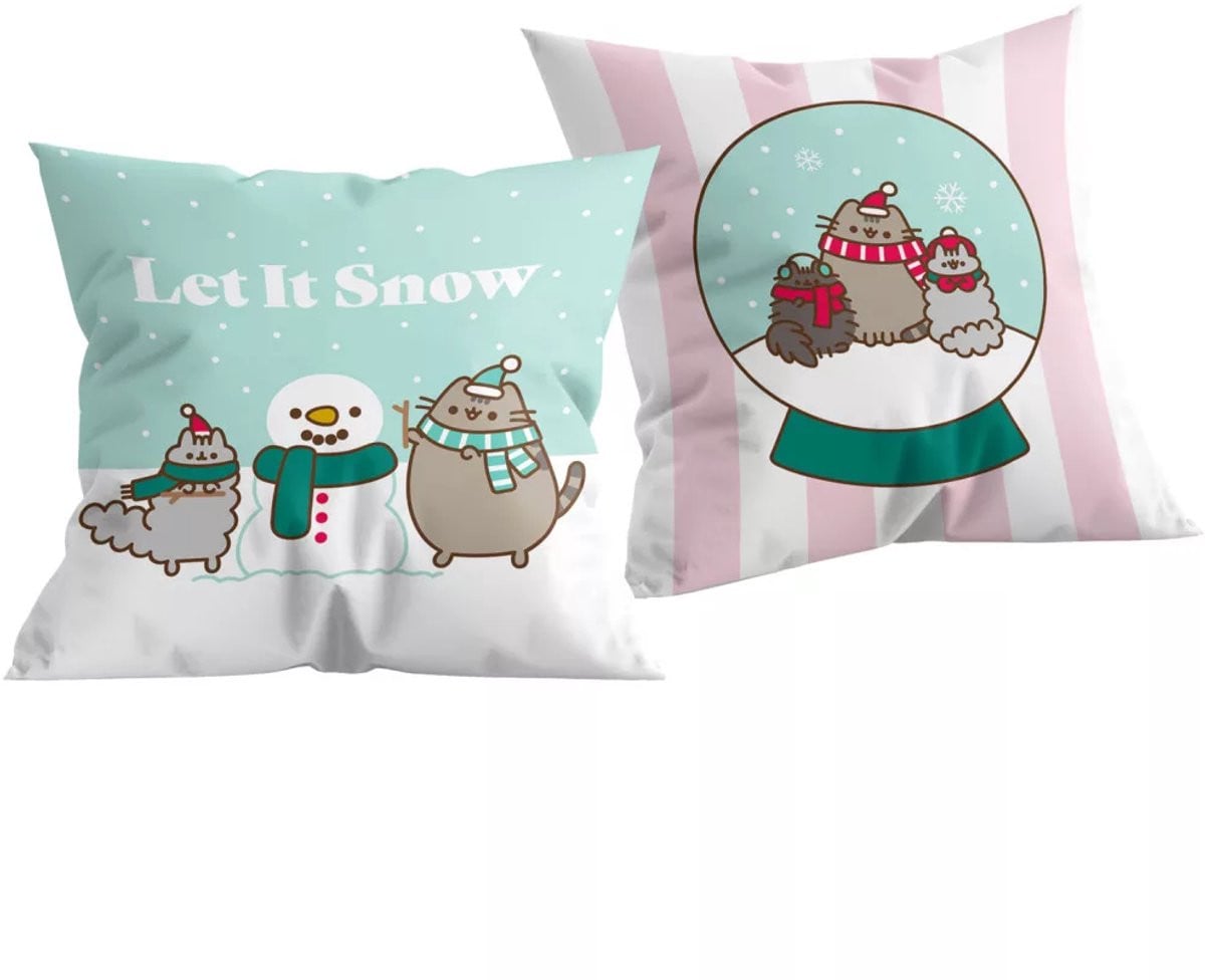 Pusheen Let it snow sierkussen 40 x 40 cm