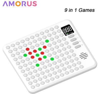 Uplift Essentials 9 in 1 Electronic Smart Board Game With Interactive Lights For Kids And Family white