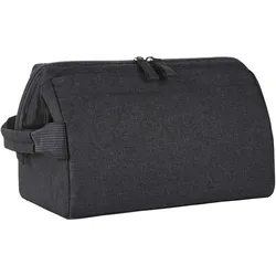 Halfar Reissverschlusstasche 'Circle' Kulturbeutel 1816500 black heather 26 x 18 x 14 cm