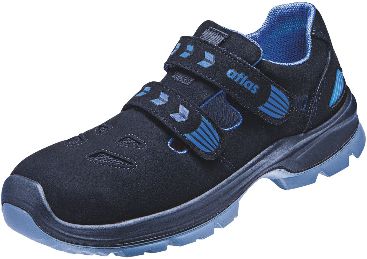 Sicherheitsschuh ATLAS SCHUHE "Sicherheitsschuhe TX 360 ESD Weite 10" Gr. 40, schwarz (schwarz, blau), 40, Obermaterial: 100% sonstige Fasern AF., Schuhe, Sicherheitsschuh