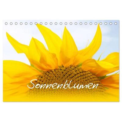Sonnenblumen - die Blumen der Lebensfreude (Tischkalender 2027 DIN A5 quer), CALVENDO Monatskalender