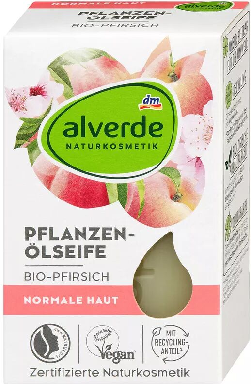 Alverde - Pflanzenölseife Pfirsich, 100 g