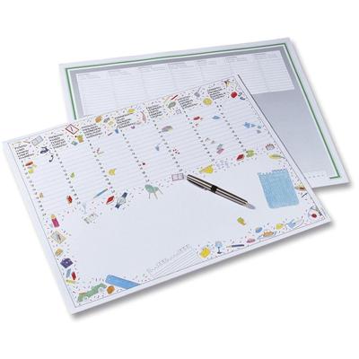 Schreibunterlage 90g/qm, 56x44 cm, 20 Blatt, Design 2