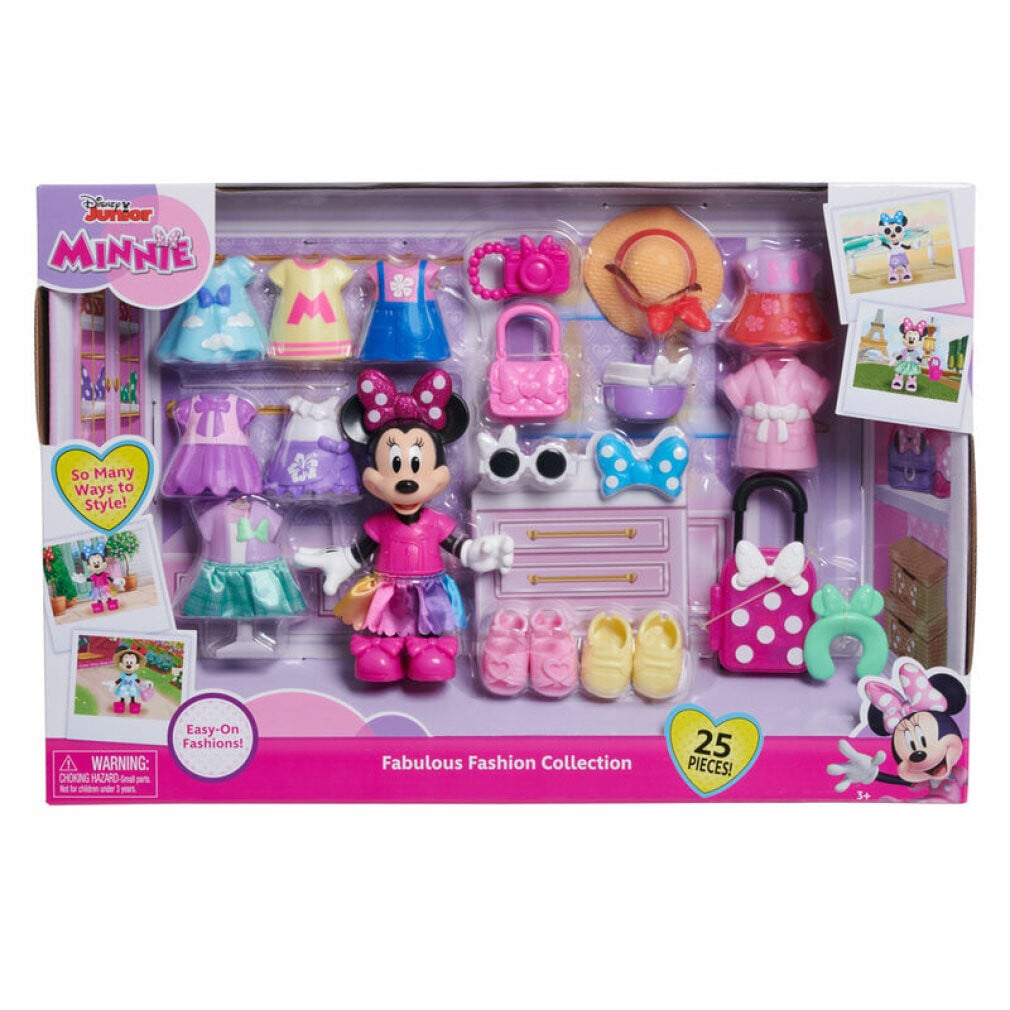 Disney Minnie Mouse Fashion Box met 25 accessoires en Minnie pop van 15 cm