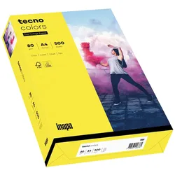 INAPA tecno Colors: 80 g/m2, A4, gelb