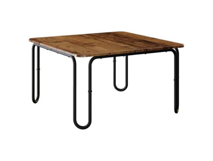 Heofavd Couchtisch Altholz 100x100x45 cm Quadratischer Wohnzimmertisch