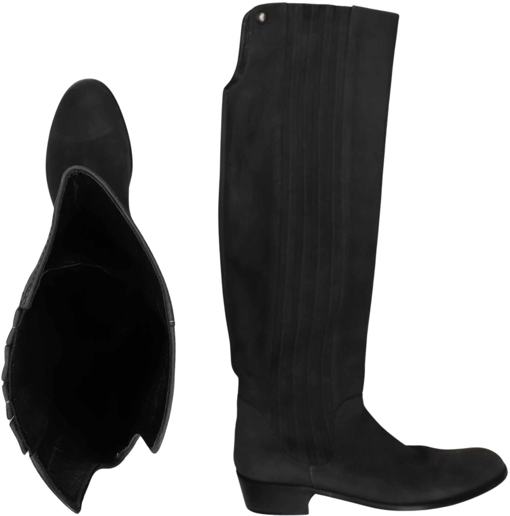 Patrizia Pepe Damen Stiefel, Schwarz, Gr. EU 38, Leder - Second Hand