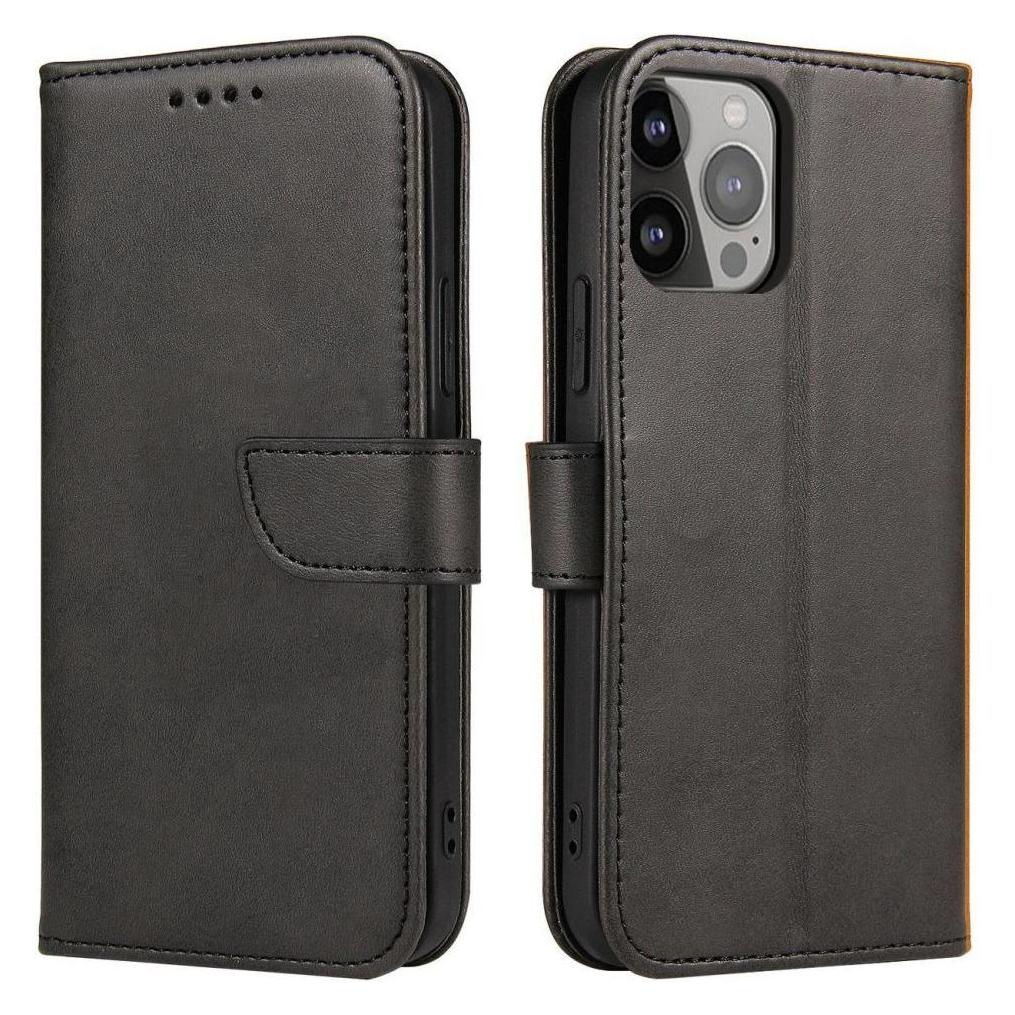 Hurtel Magnet Case Hülle für Nothing Phone 1 Hülle mit Flip Wallet Ständer schwarz (Samsung Galaxy S23 Ultra) (1404978613)