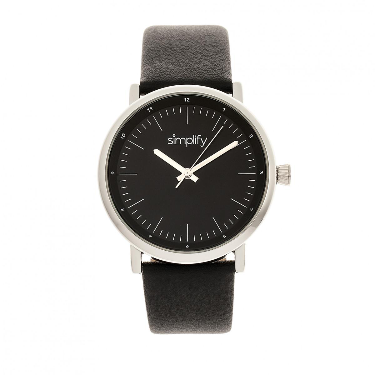 Vereinfachen Sie die 6200 Lederarmbanduhr