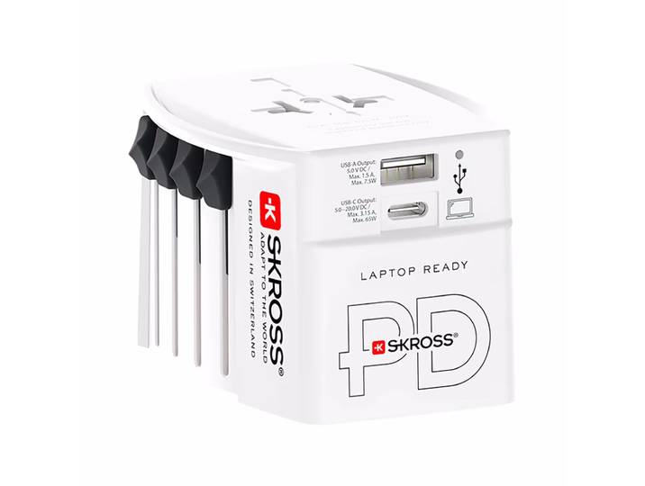 SKROSS MUV USB AC 65 PD Welt-Reiseadapter