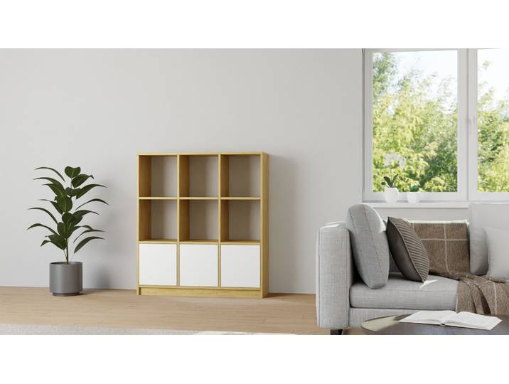 Rangement vinyles par votre menuisier en ligne Pickawood Chêne Naturel huilé