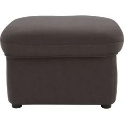Hocker DOMO COLLECTION "Faenza", braun (espresso), B:60cm H:41cm T:60cm, 92% Polyester, 8% Nylon, Hocker, Polsterhocker, DOMO collection Hocker, in großer Farbvielfalt