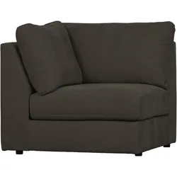 Modulsofa Family Eck-Element Stoff, modern gepolstert, anthrazit, flexibel kombinierbar