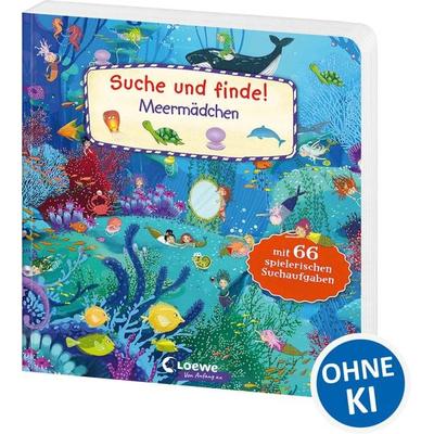 Suche und finde! - Meermädchen, Gebundene Ausgabe von Loewe Wimmelbuecher, Loewe, 978-3-7432-1488-0