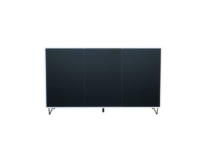 InnoFurn Sideboard Elisa, Kommode mit 3 Türen Push-to-Open, Made in Germany, Moderner Schrank