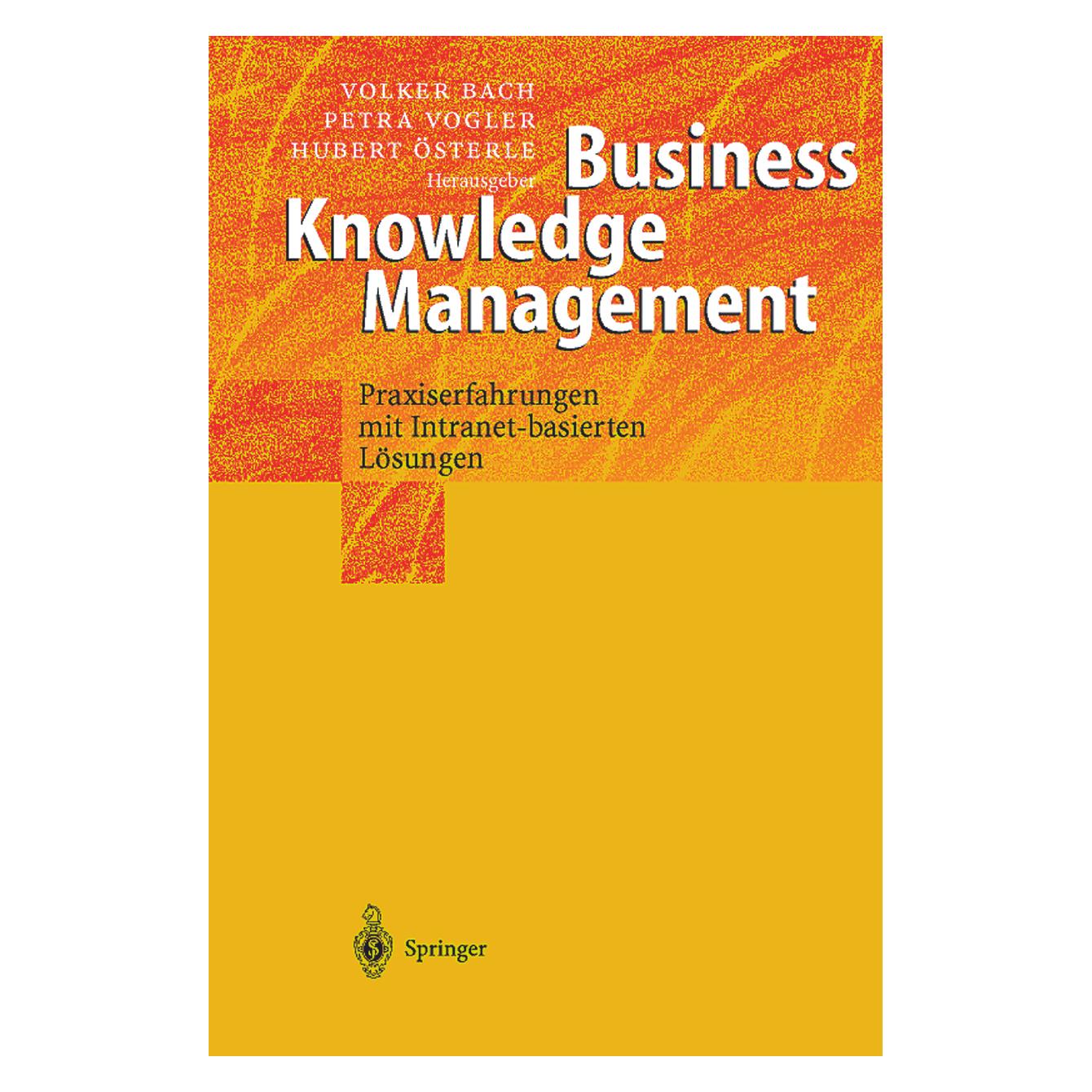 Springer Business Knowledge Management (Deutsch, Softcover, Hubert, Österle, Petra, Vogler, Volker Bach) (55507479)