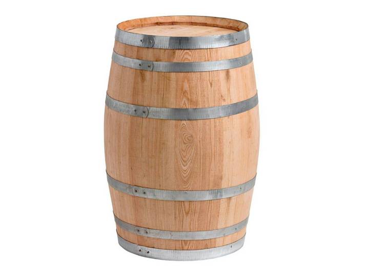 Temesso Stehtisch 100 oder 150 Liter - Holzfass natur - neu gefertigt aus Kastanie