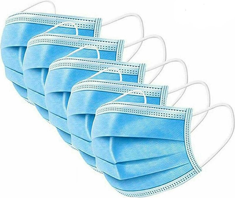 Cofi 5 stuks 3-laags non-woven wegwerp mondmaskers