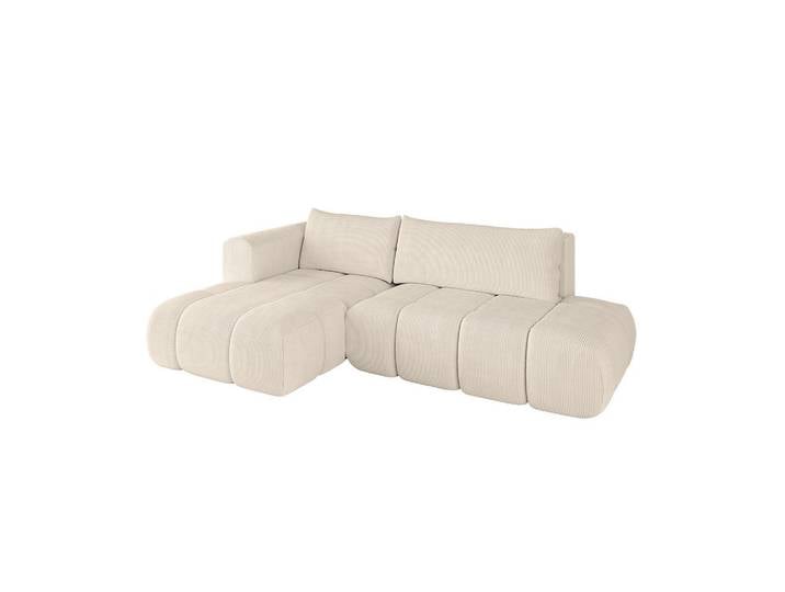 ECKSOFA Ottomane Links CLOUD-L 280x185x90 Beige Cord