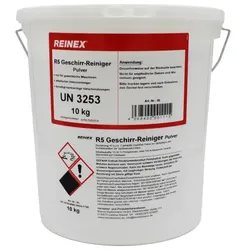 Reinex R5 Geschirreiniger Eimer 10 kg Geschirrspülpulver zuverlässig, reinigt hygienisch, für gewerbl. Spülmaschinen