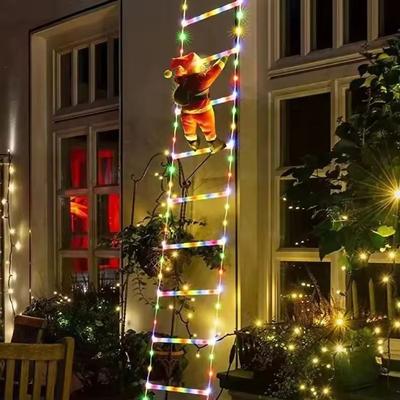 Inspire Essentials Santa Climbing Ladder Christmas Lights Waterproof Holiday Decoration For Indoor Outdoor color Light 3m