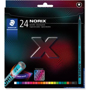 Staedtler Buntstifte Norix 186 C24, farbig sortiert, 24 Stück