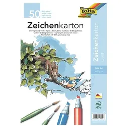 folia Zeichenkarton DIN A4 weiß