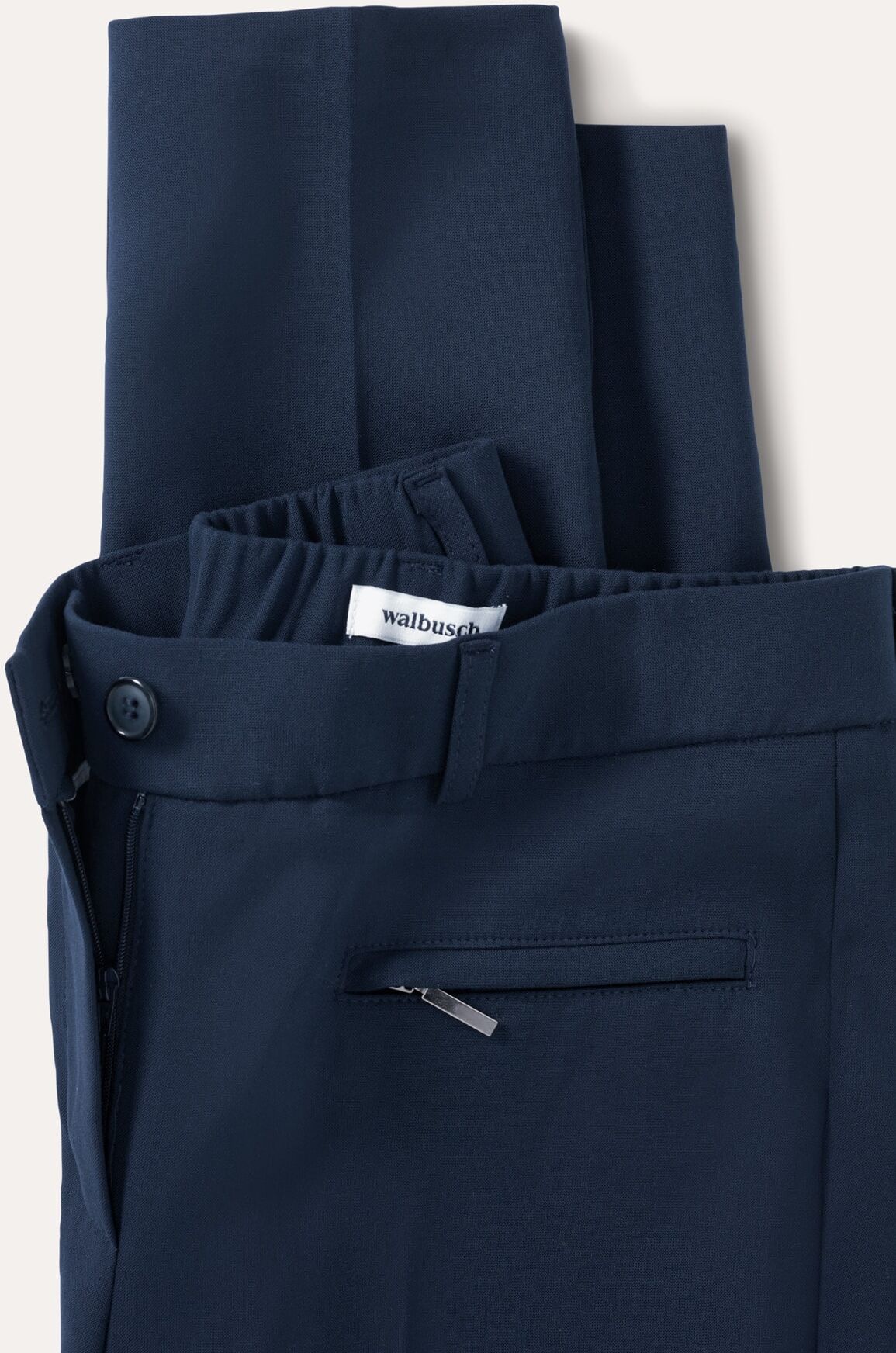 Walbusch Thermo Kofferhose, Regular Fit#normale Größen#Kurzgrößen#Langgrößen, Farbe Blau, 23, knitterfrei mit Thermoeffekt Damen