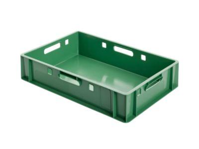 Euro Box Fleischkasten, lebensmittelecht, Inhalt 25,3 L, geschlossene Version, grün