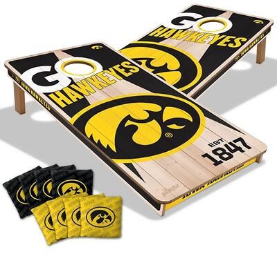 Skip's Garage Iowa Hawkeyes NCAA 2x4 Cornhole Board Set