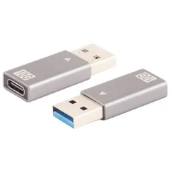 USB-A Adapter, USB-C Buchse, 3.1, 10Gbps, Metall