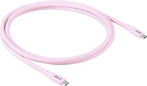 Club3D USB-C Kabel USB-C Stecker 2.00m Pink CAC-3002