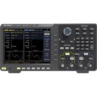 VOLTCRAFT FG-31602T Funktionsgenerator netzbetrieben 1 µHz - 160 MHz 2-Kanal Arbiträr, Rauschen, Puls, Rechteck, Sinus, Dreieck