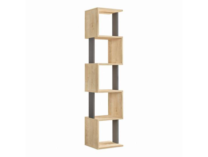 Calicosy Eckregal 5 Regale L35 cm - Piri, Eichefarben, 30x161x35 cm, Wohnzimmer, Regale, Bücherregale