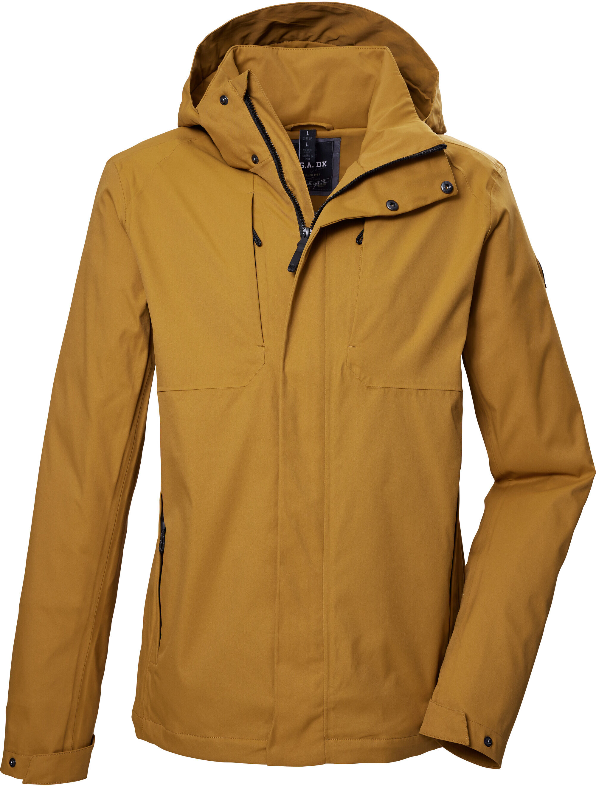 Funktionsjacke "GS 59 MN JCKT", Herren, Gr. XXL, gelb (curry), Obermaterial: 100% Polyester.Futter: 100% Polyester, G.I.G.A. DX BY KILLTEC, Jacken Funktionsjacke, Herrenjacke im urbanen Look, wasser- und winddicht, atmungsaktiv curry XXL