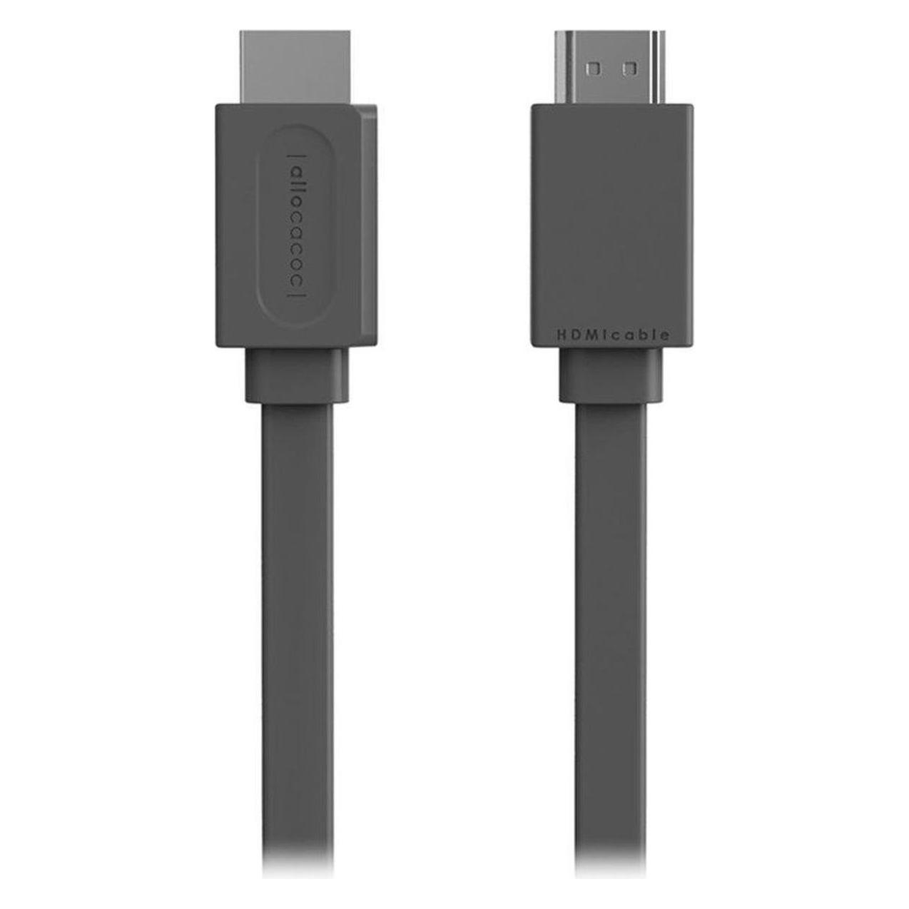 Allocacoc HDMIcable Flaches 10577GY / HDMI3M-Kabel (HDMI M (3 m) (10577GY/HDMI3M)