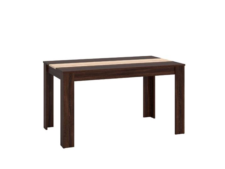Esstisch HOME AFFAIRE Domus , braun (dunkel sonoma, sonoma), B:135cm H:74,5cm T:80,5cm, Tische, Esstisch, Mittelplatte in Sonoma