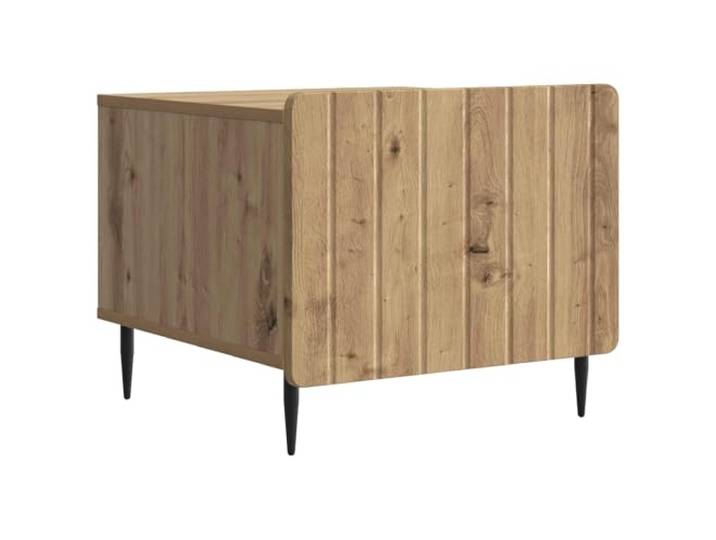 IBUQDDV Couchtisch Artisan-Eiche 49 x 50 x 42 cm Holzwerkstoff Zwei Ebenen, unteres Regal, große Tischplatte, pflegeleichte Oberfläche, für Wohnzimmer und Büro
