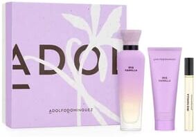 Adolfo Dominguez Iris Baunilha EDP 75 ml + EDP 10 ml + Loção Corporal 75 ml Lote
