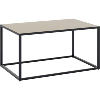 Couchtisch "Reno", beige (graphit schwarz, glas kaschmir glanz, graphit schwarz, glas kaschmir glanz), B:100cm H:45cm T:60cm, SET ONE BY MUSTERRING, Tische, Couchtisch, Maße (BxHxT in cm) 100 x 45 x 60