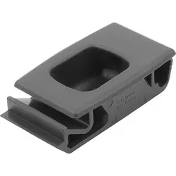 SCHNAPPVERSCHLUSS SCHALE, EINRASTBAR, FORM:B KLEIN, S=1,6, ABS SCHWARZ, KOMP:EDELSTAHL