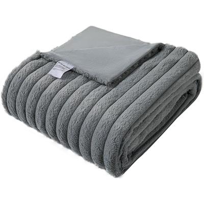 Wohndecke OTTO HOME "Milara Premium, hochwertige Qualität, flauschige Tagesdecke", grau, B:150cm L:200cm, Polyester, Wohndecken, Wohndecke, hochwertige, flauschige Wohndecke, Tagesdecke, Premium 350g/m²