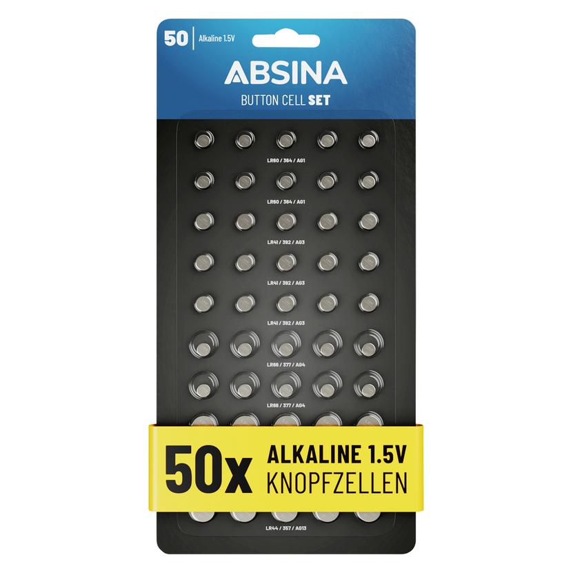 Absina Knopfzellen-Set 1 St. Alkali-Mangan (1 Stk.) (401019)