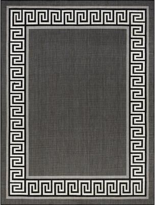 Alise Rugs Exo Coastal Border Indoor/Outdoor Area Rug