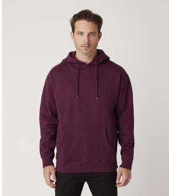 Cotton Heritage M2650 Heavyweight Hoodie in Maroon size XL   Cotton/Polyester Blend