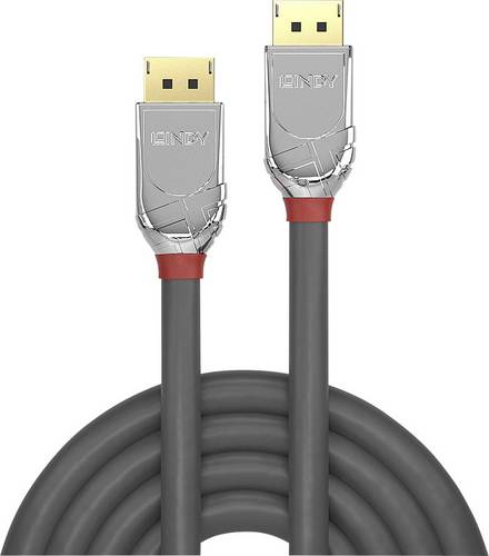 LINDY DisplayPort Anschlusskabel DisplayPort Stecker, DisplayPort Stecker 5.00m Grau 36304 DisplayPort-Kabel