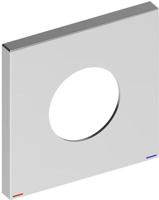 Keuco Rosace murale IXMO 105x105mm, carrée, pour EHM, nickel brossé (59551050092)
