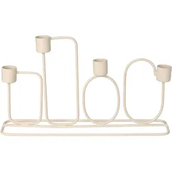 Kerzenhalter FOUR beige