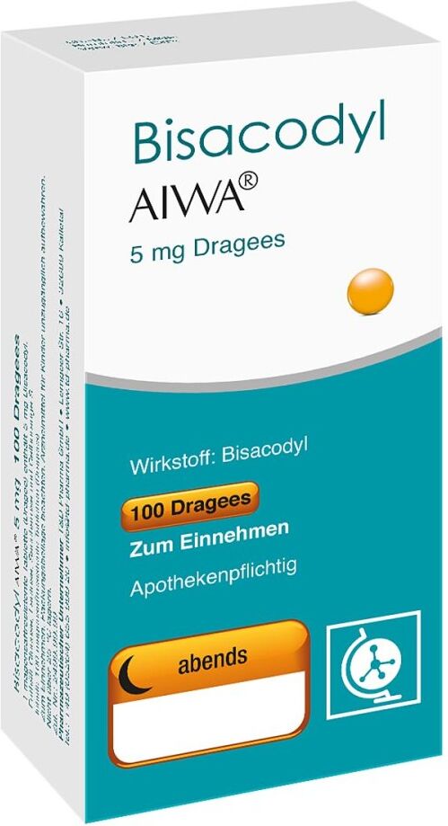 Bisacodyl Aiwa 5 mg Dragees