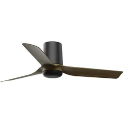 DC Deckenventilator Mini Punt Tub Schwarz-Nussbaum